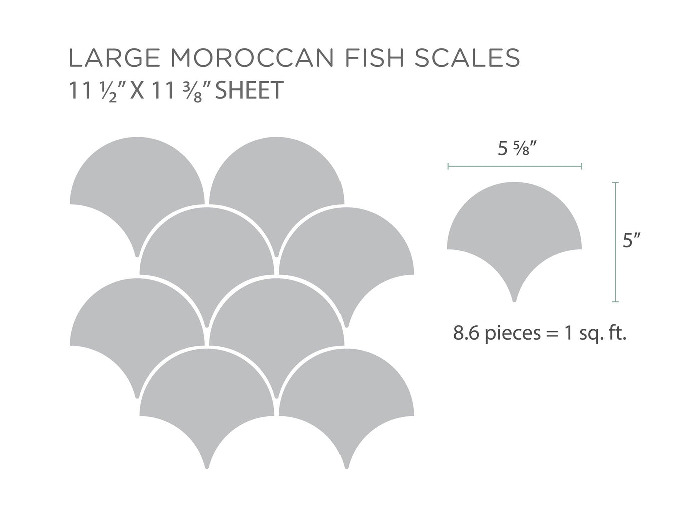 Large Moroccan Fish Scales Sheet