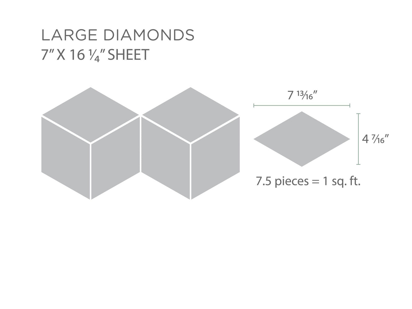 Large Diamonds Sheet