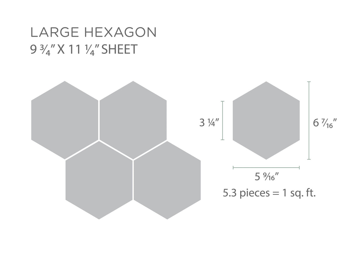 Large Hexagon Sheet