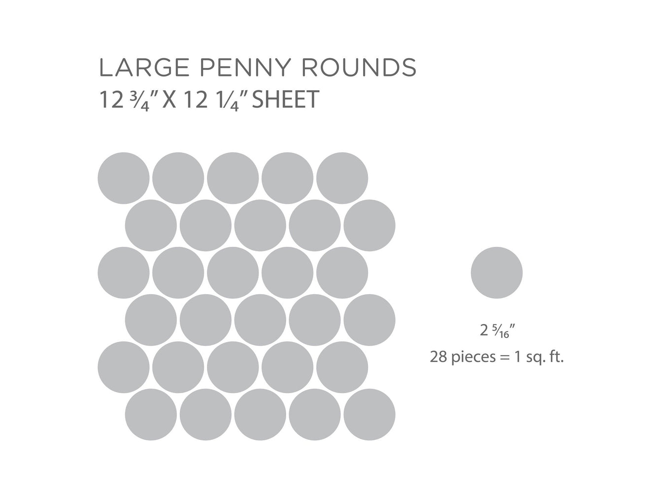 Large Penny Rounds Sheet