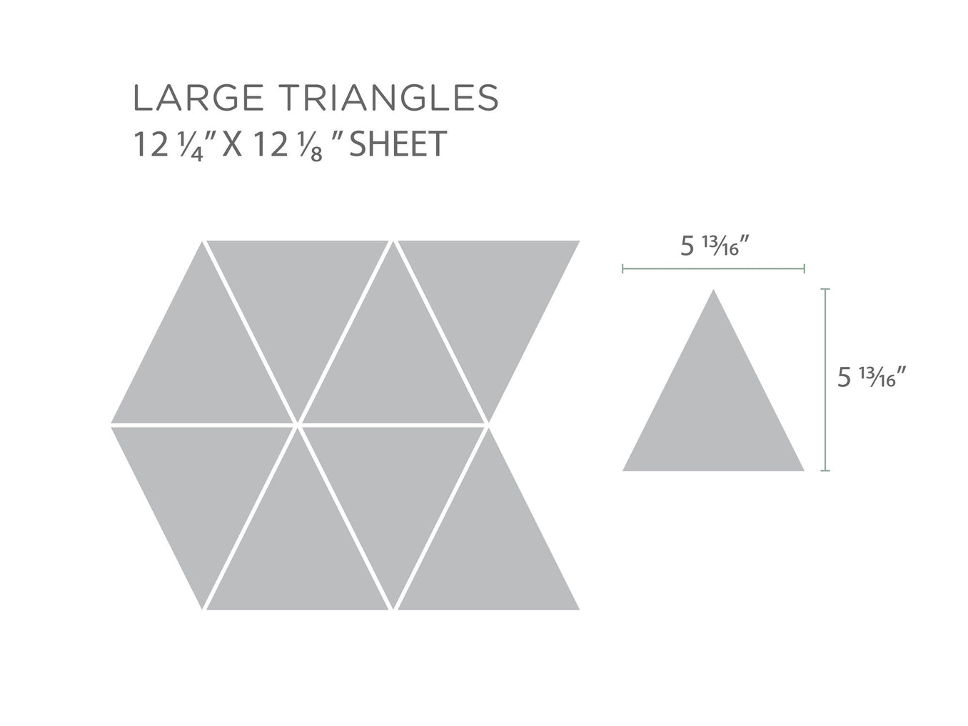 Large Triangle Sheet