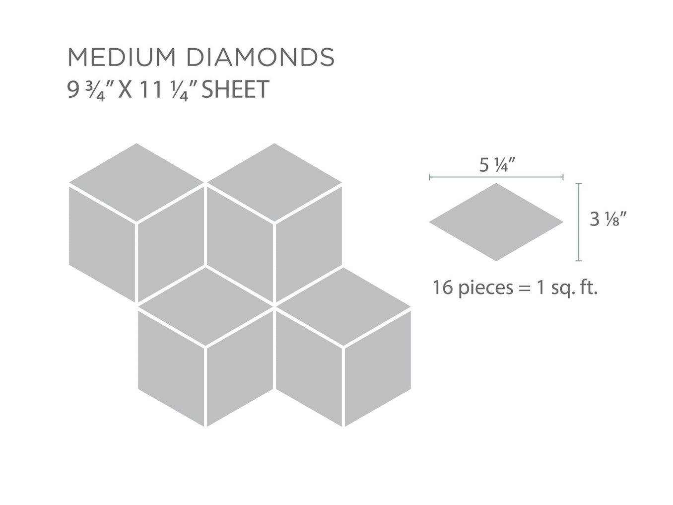 Medium Diamonds Sheet