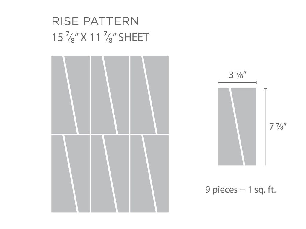 Evergreen blend RISE Pattern | 20sf available – Mercury Mosaics