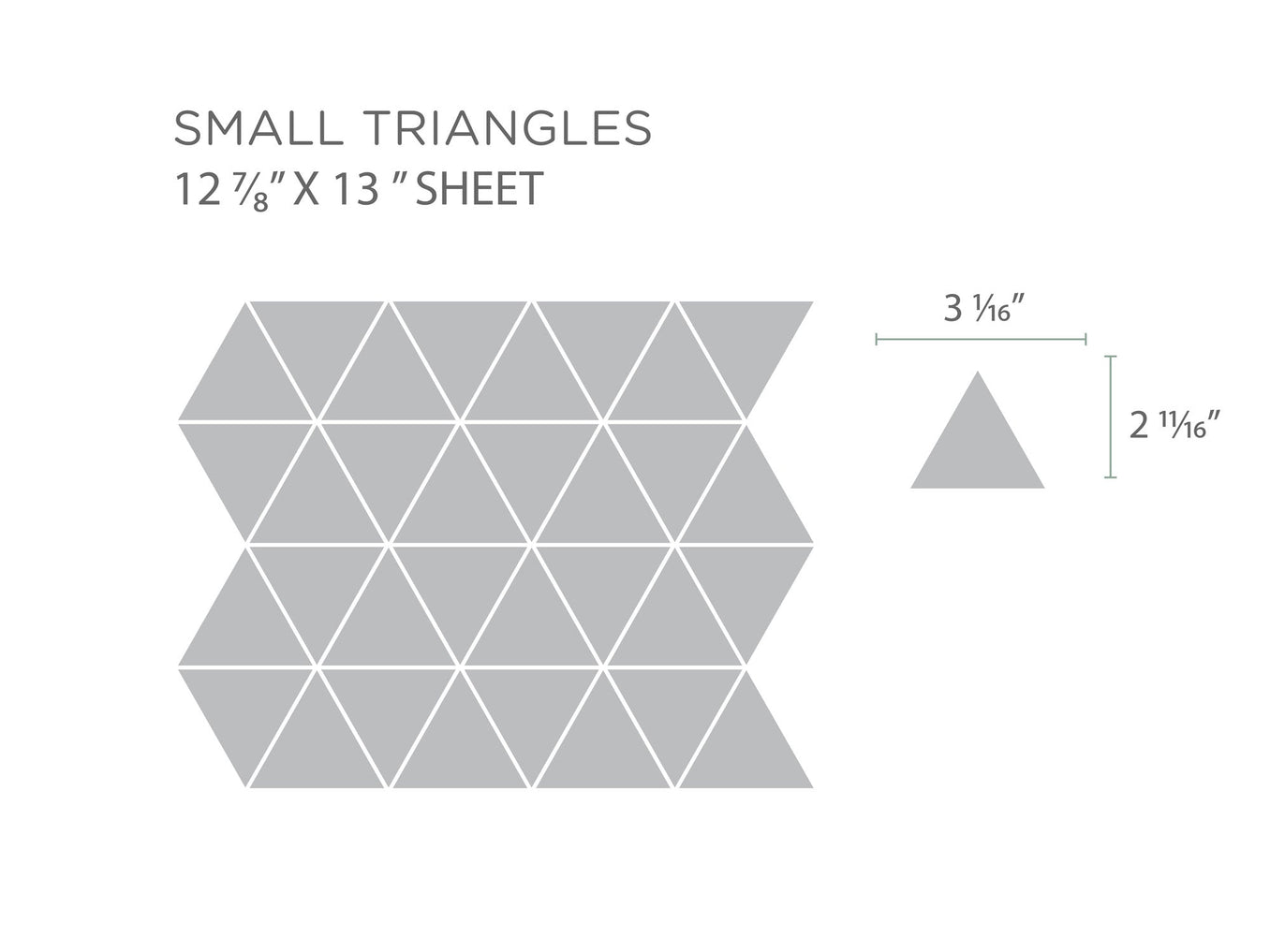 Small Triangle Sheet
