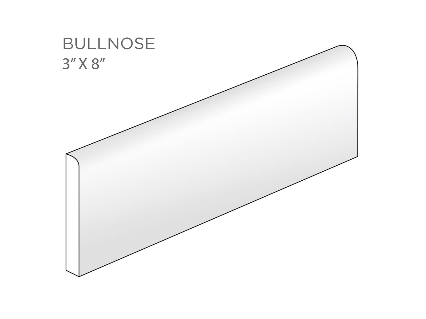 3x8 bullnose spec