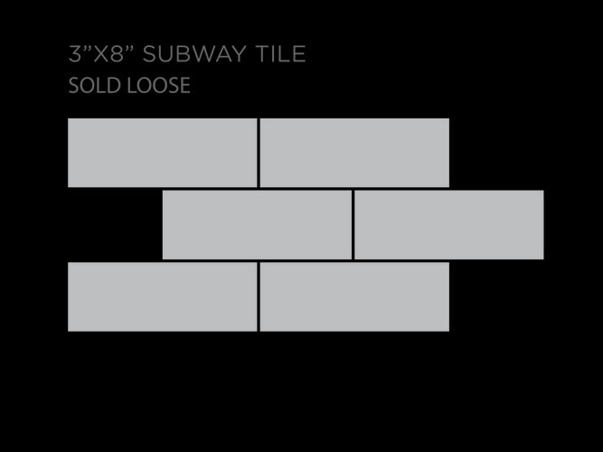 3x8 subway tile sizing