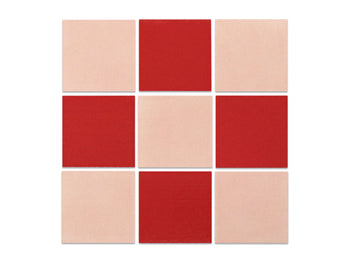 4"x4" Sheeted Subway Tile Pattern - Amore Checkerboard Blend