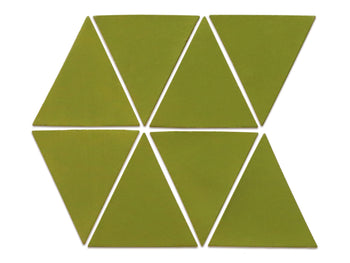 Large Triangle Tiles - Triangle Pattern Tiles | Mercury Mosaics