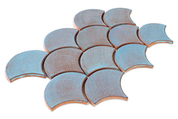 12R Blue Bell Medium Moroccan Fish Scales - Small Batch of 30sf