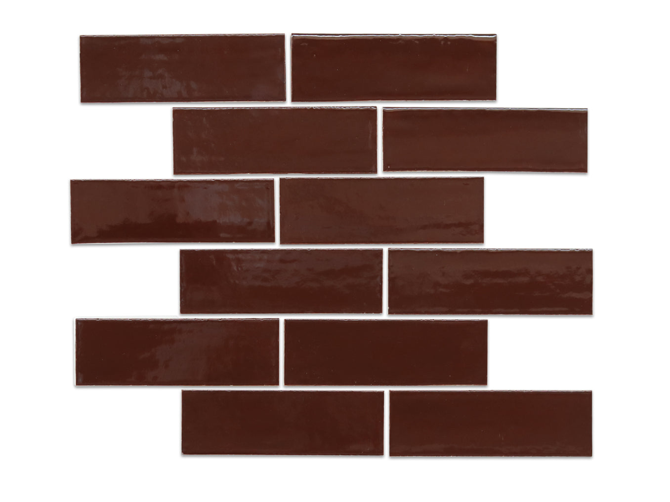 2"x6" Subway Tile - 321 Black Cherry