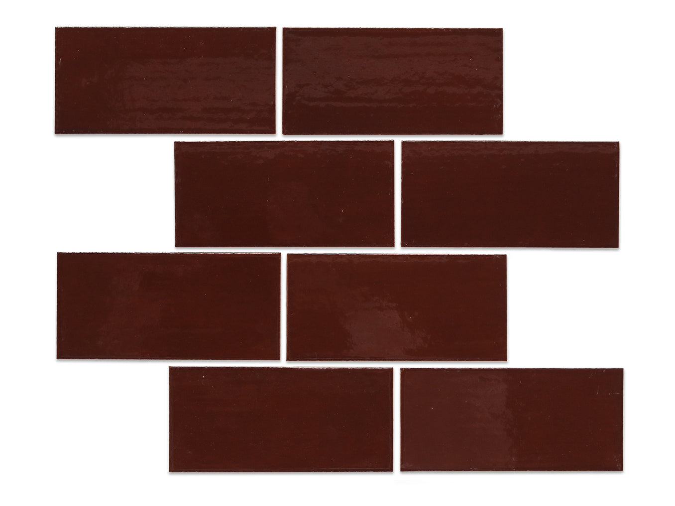3"x6" Subway Tile - 321 Black Cherry