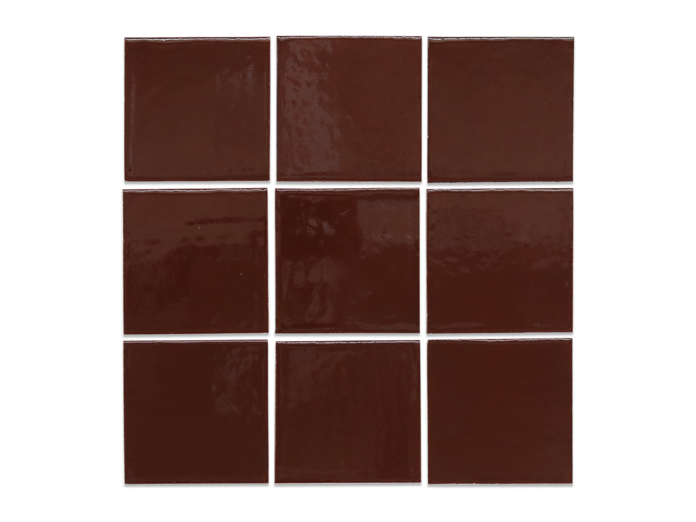 4"x4" Subway Tile - 321 Black Cherry