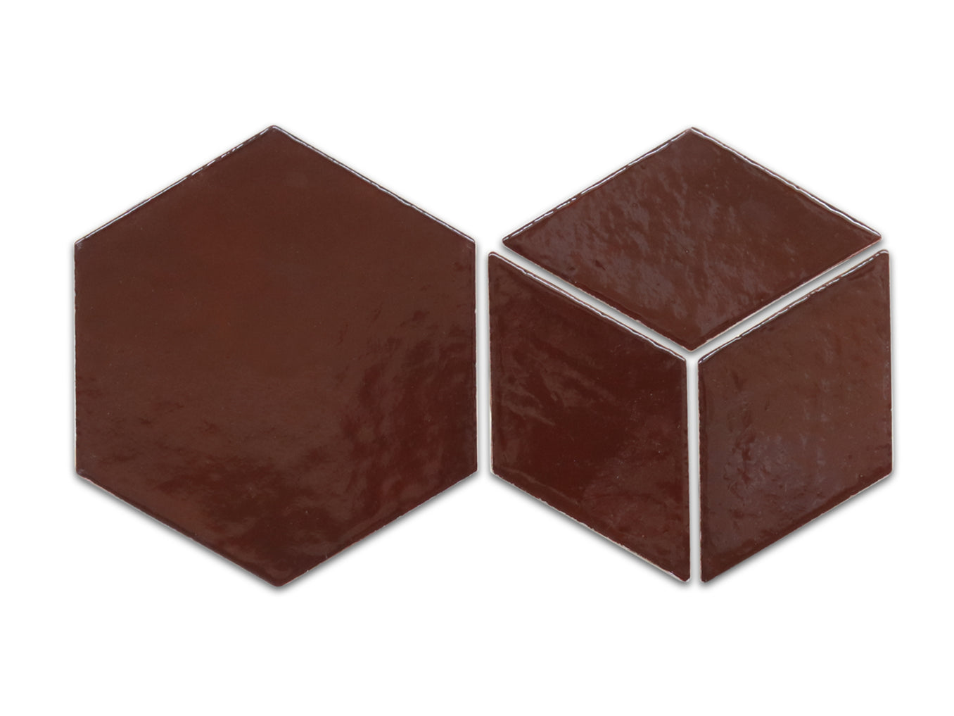 Geo-Hex Pattern - 321 Black Cherry