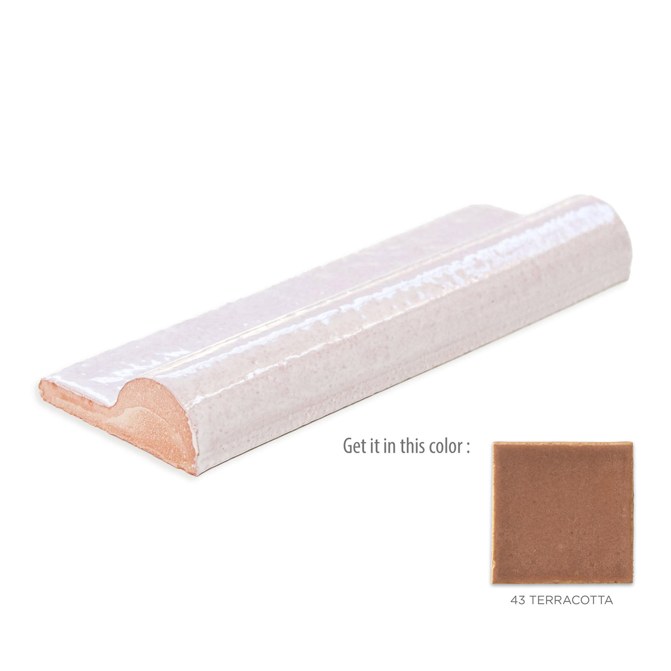 Chair Rail Trim - 43 Terracotta