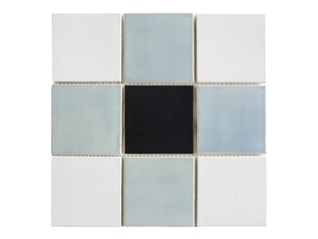 4"x4" Sheeted Subway Tile Pattern - Chic Plaid Blend