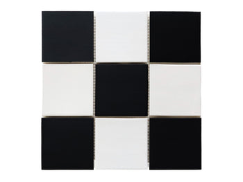 4"x4" Sheeted Subway Tile Pattern - Classic Checker Blend