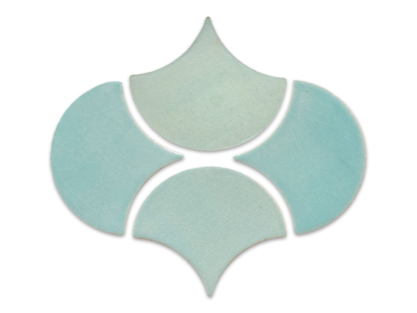 Large Moroccan Fish Scales Wave Pattern - 214 Coastal Breeze