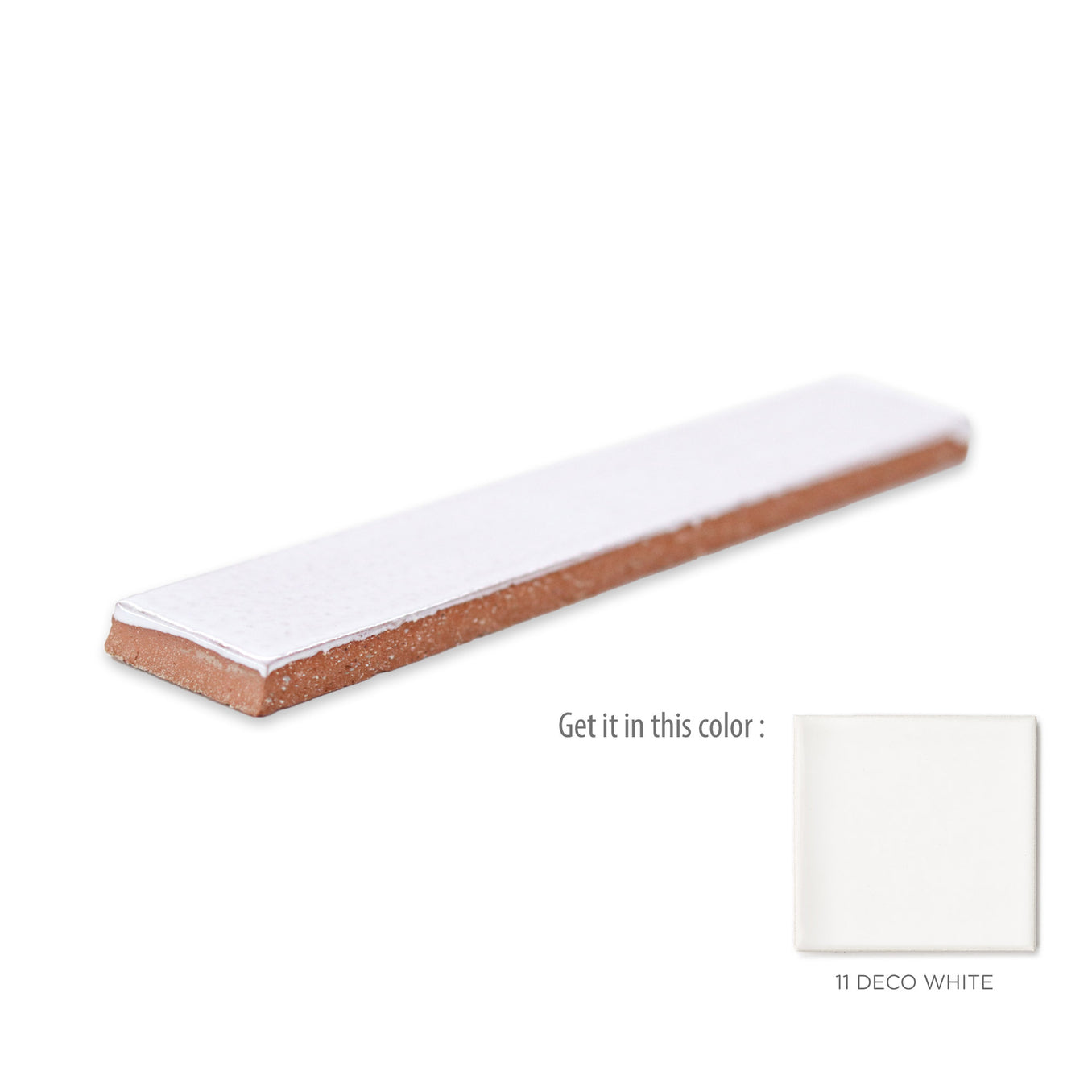 1"x6" Flat Liner - 11 Deco White