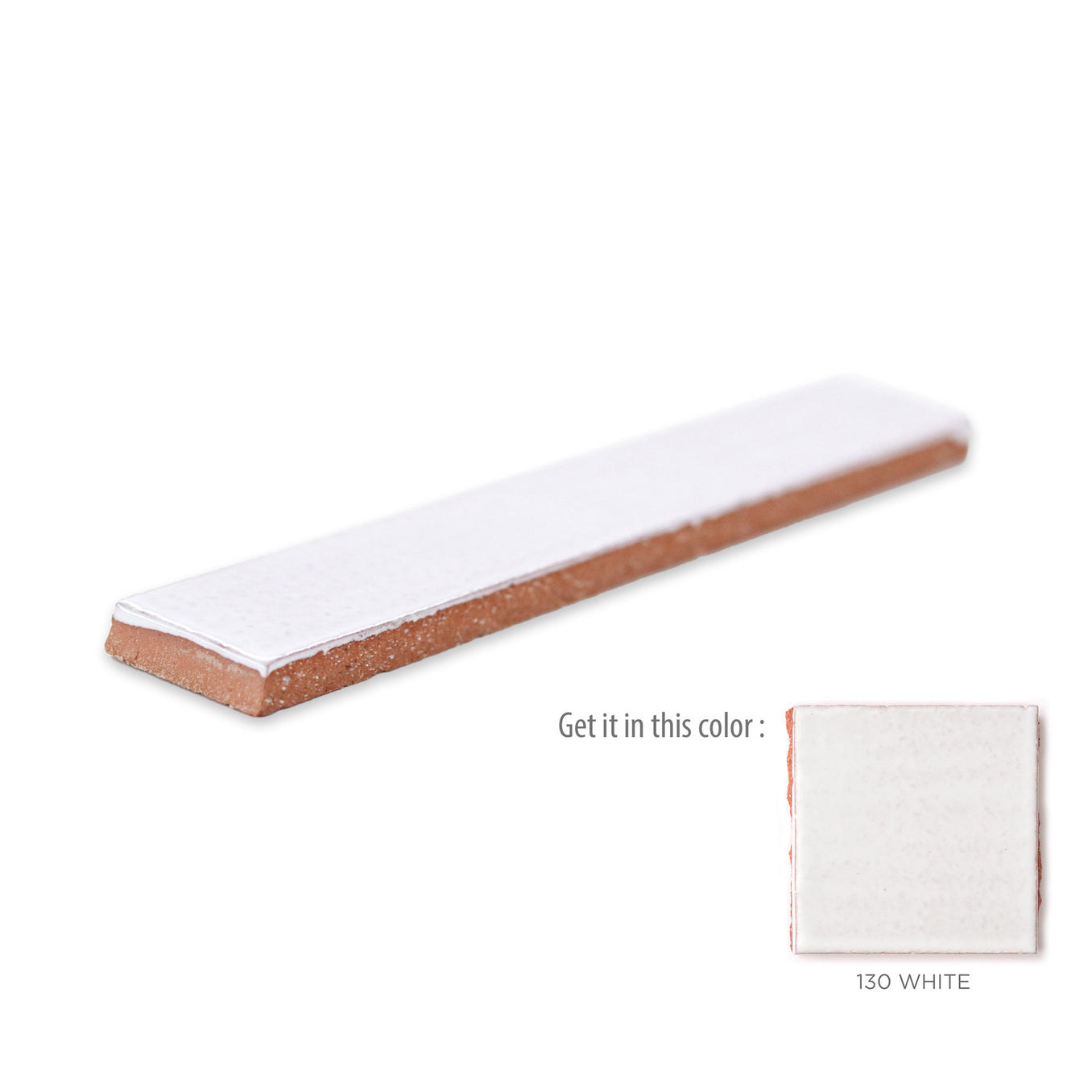 1"x6" Flat Liner - 130 White