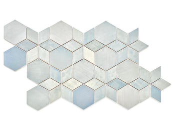 Blue Sand Geo-Star Pattern | Warehouse Sale - Batch of 39 sf