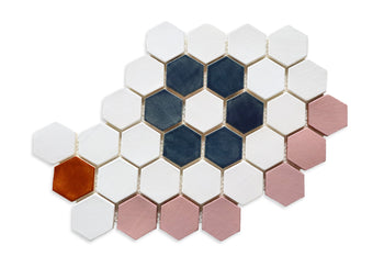 Hexagon Flower Pattern - Peony Blend