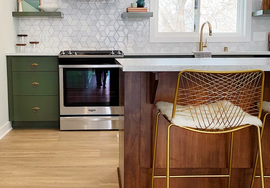 HGTV's Stay or Sell Ombre Diamond Tile Kitchen