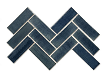 2"x6" Sheeted Herringbone Pattern - 1013 Denim