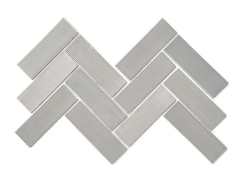 2"x6" Sheeted Herringbone Pattern - 815W Light Grey