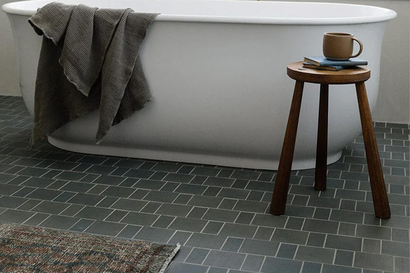 slate grey mosaic tile