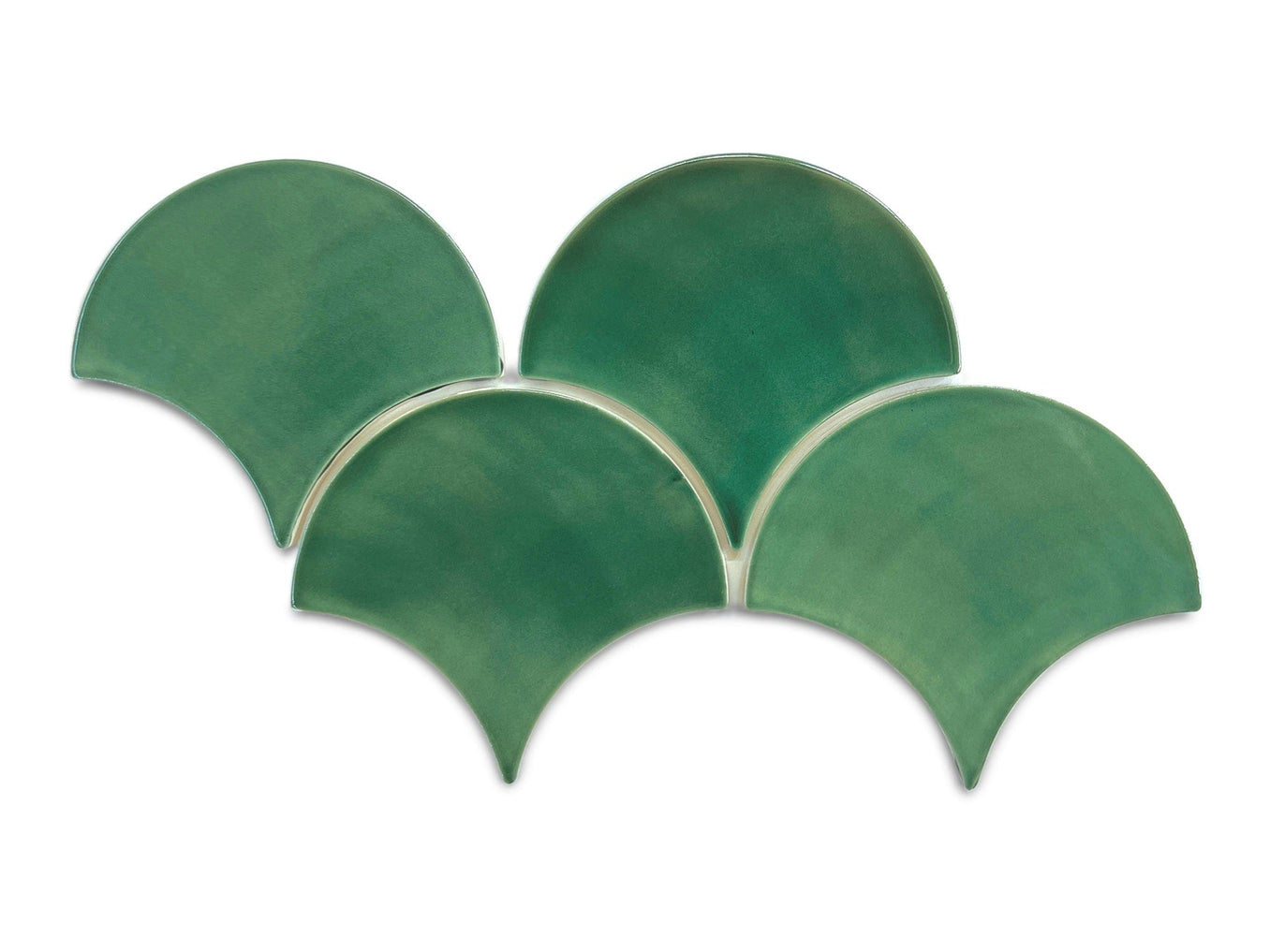 Large Moroccan Fish Scales Moss Green