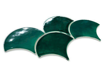 Large Moroccan Fish Scales - 75 Emerald