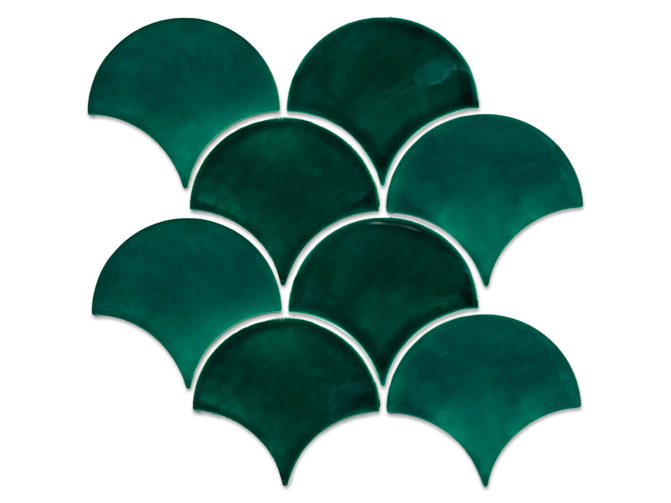 Large Moroccan Fish Scales - 75 Emerald