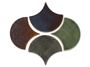 Undertow blend Large Moroccan Fish Scale Wave Pattern | Small Batch of 20sf