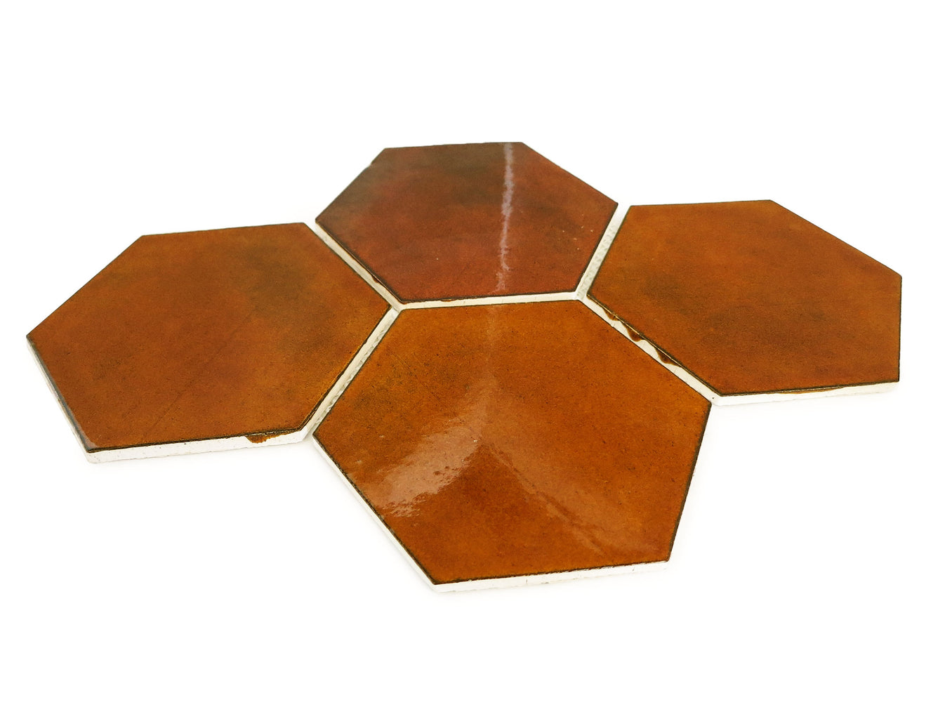 Large Hexagon - Amber