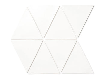 Large Triangles - 11 Deco White