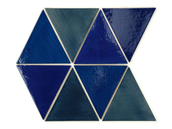 Large Triangles - Denim Blend