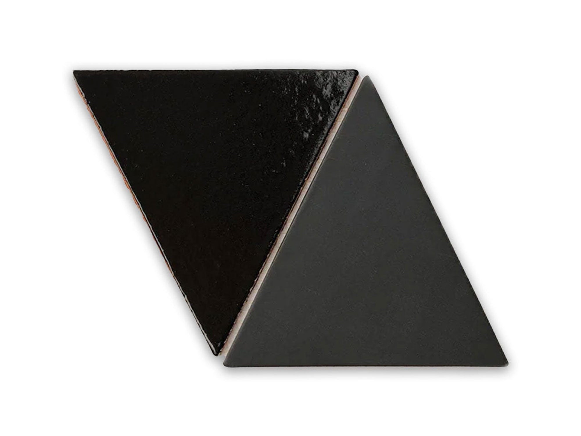 Onyx Blend Triangle Pattern Shaped Tiles | Mercury Mosaics