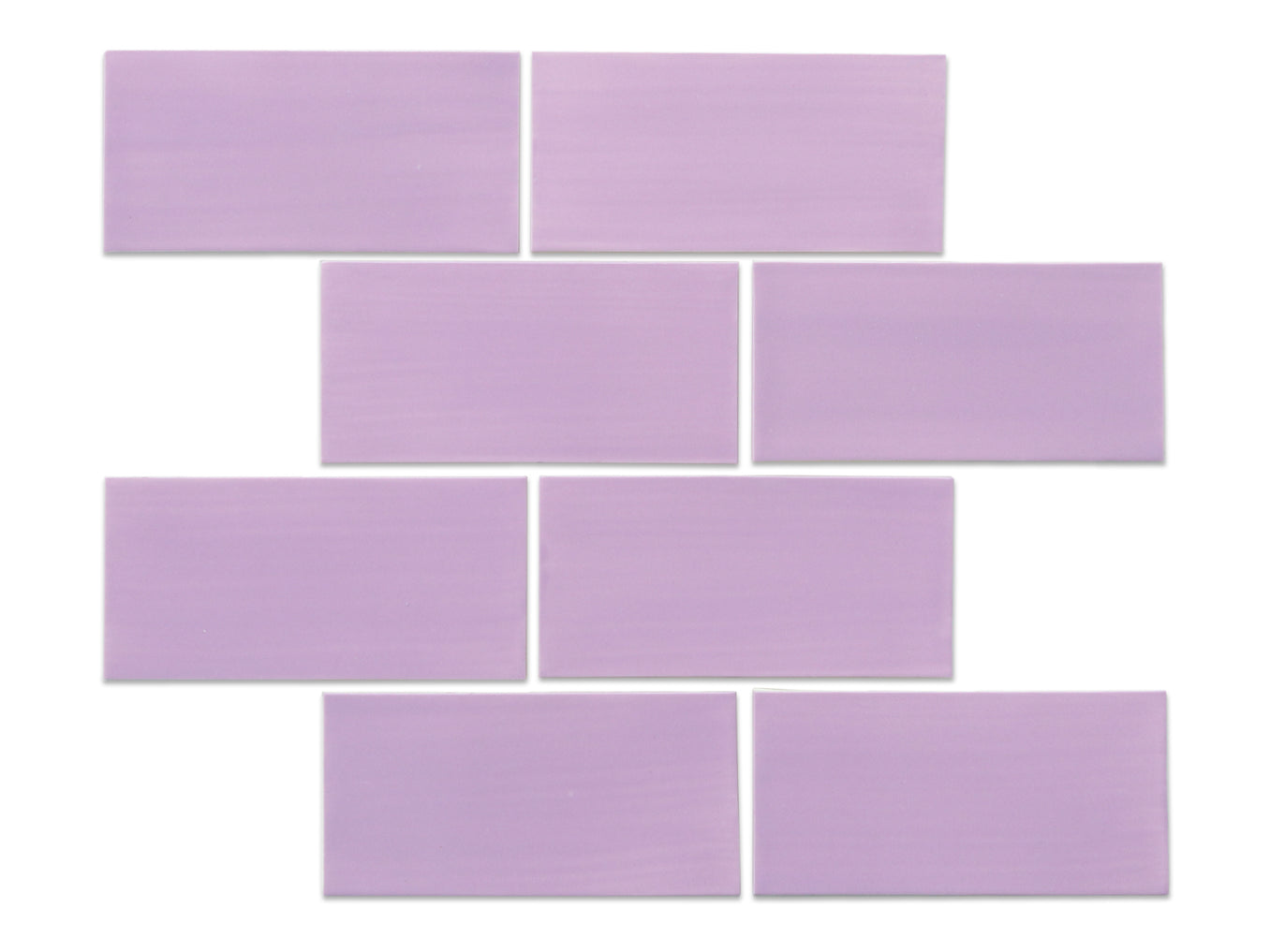 3"x6" Subway Tile - 10 Lilac