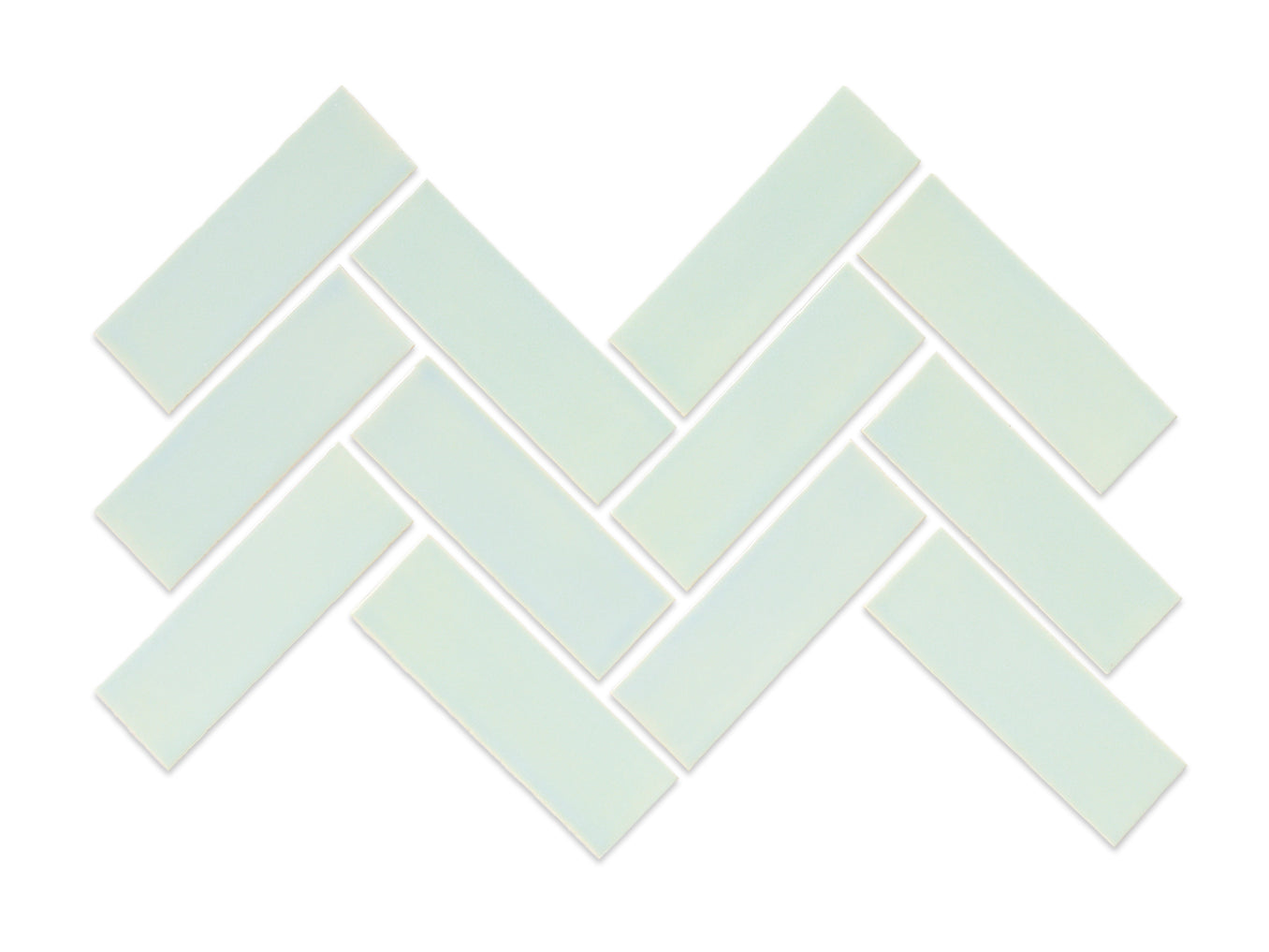 2"x6" Sheeted Herringbone Pattern - 103 Low Tide