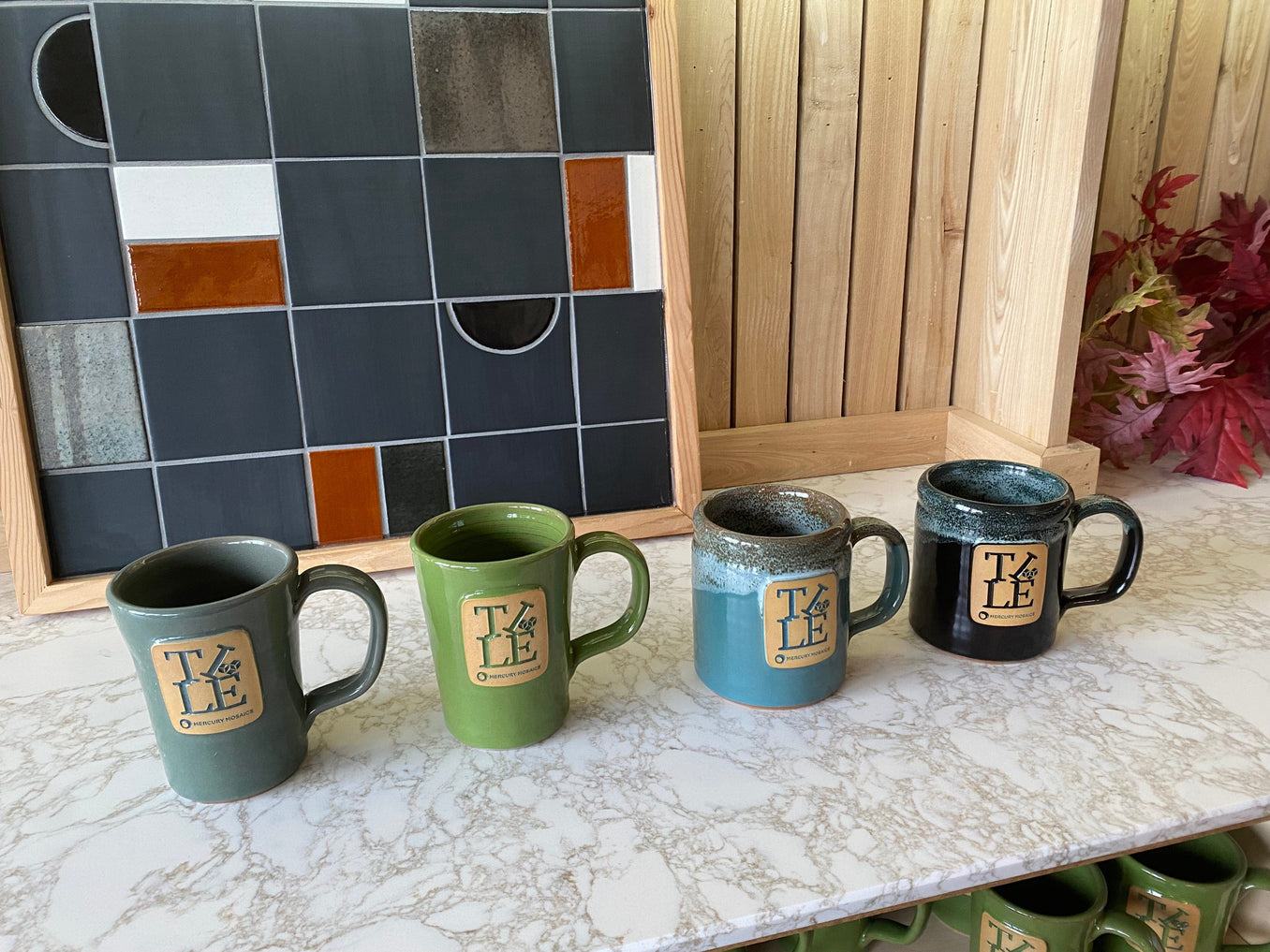 All four mug color options