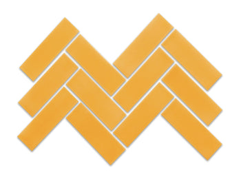 2"x6" Sheeted Herringbone Pattern - 51 Marigold