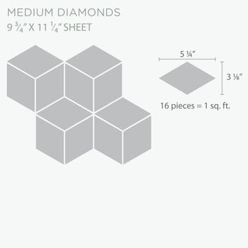 unlisted Medium Diamonds - 5 Ochre