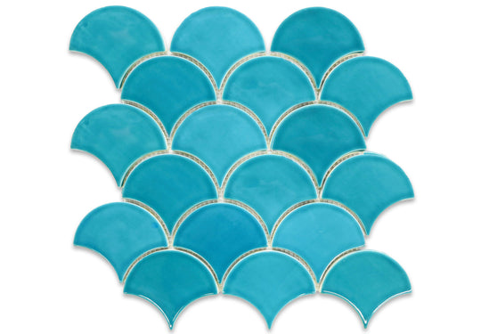 Medium Moroccan Fish Scales<br class="res"> 1015E Caribbean Blue