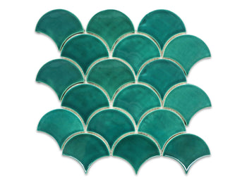 Medium Moroccan Fish Scales - 1017E Sea Mist