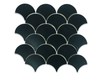 Medium Moroccan Fish Scales - 366 Satin Black