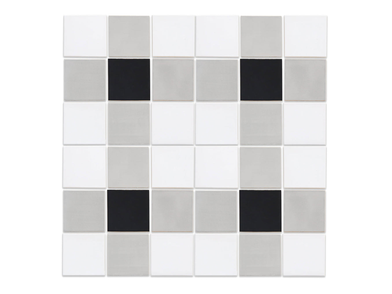 4"x4" Sheeted Subway Tile Pattern - Moonflower Plaid Blend