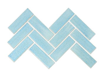 2"x6" Sheeted Herringbone Pattern - 433 Moonstone