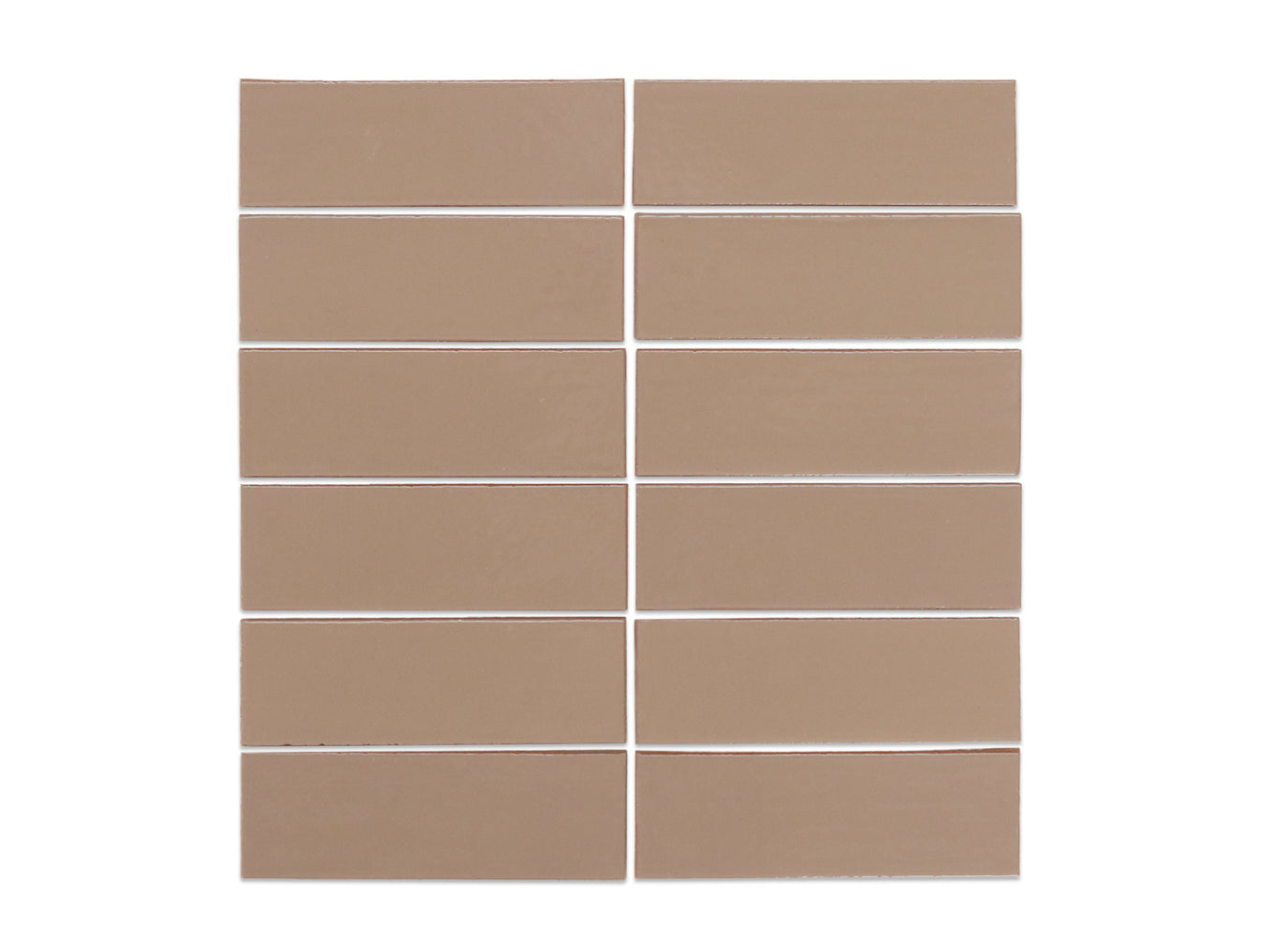 2"x6" Subway Tile - 6 Mushroom