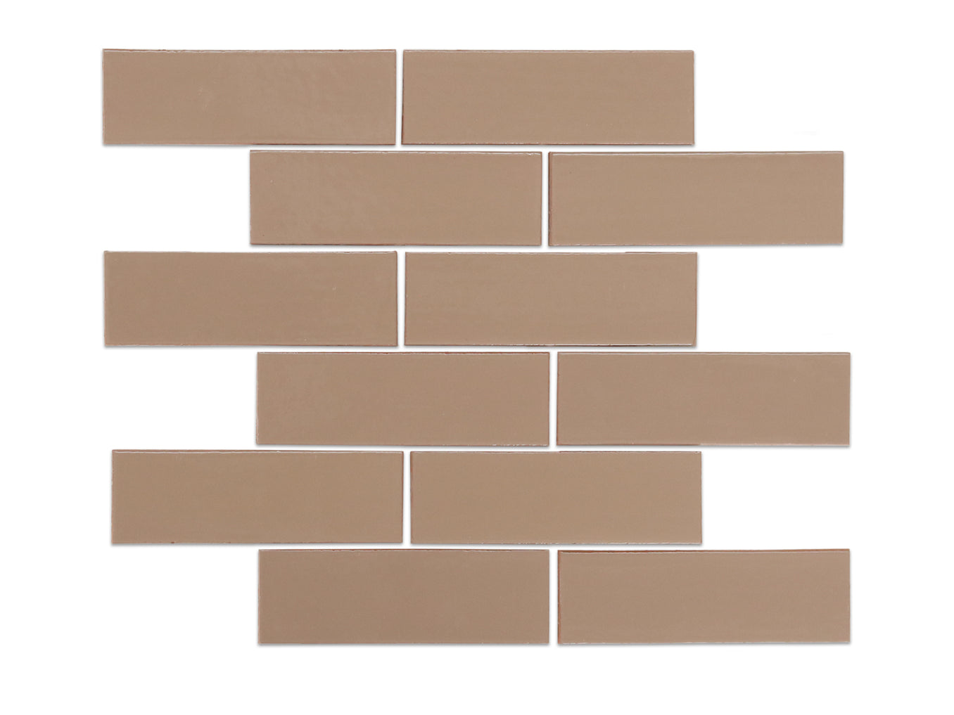 2"x6" Subway Tile - 6 Mushroom