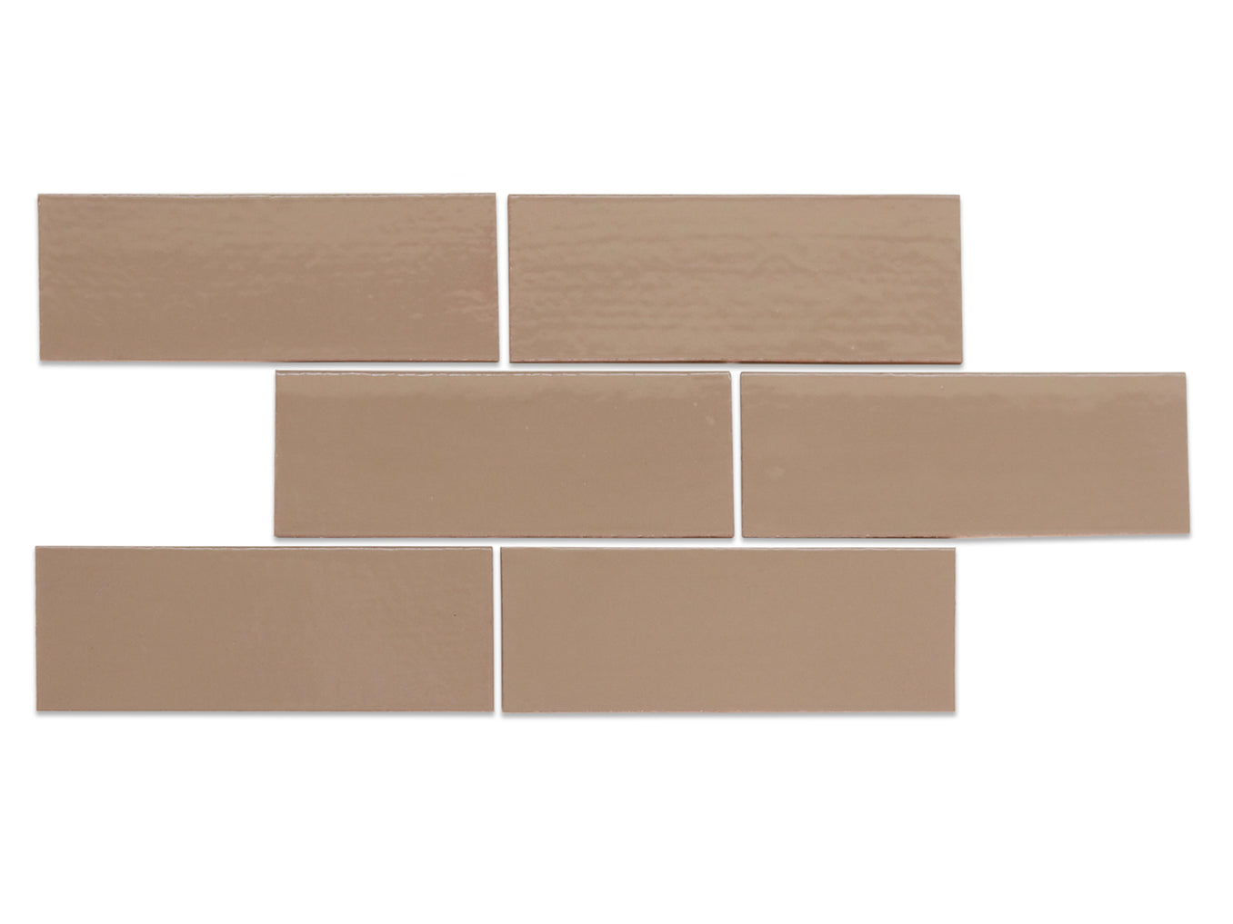 3"x8" Subway Tile - 6 Mushroom